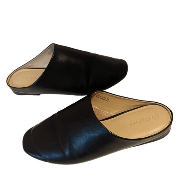 The Drop Women's Ferri Mule Slide Black Size 8.5 Vegan Faux Leather - Picture 1 of 9